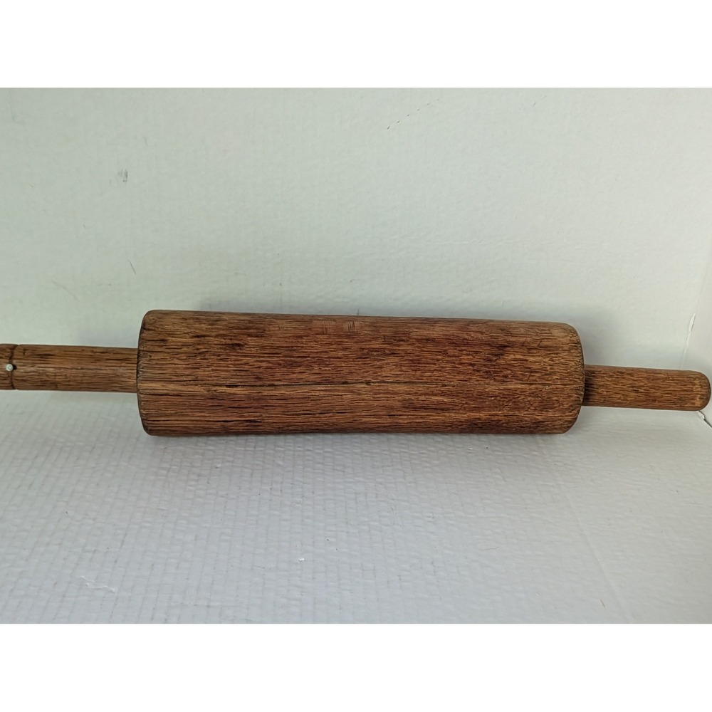 Vintage Large Wooden Rolling Pin 19" Rustic Farmhouse Kitchen Baking Tool